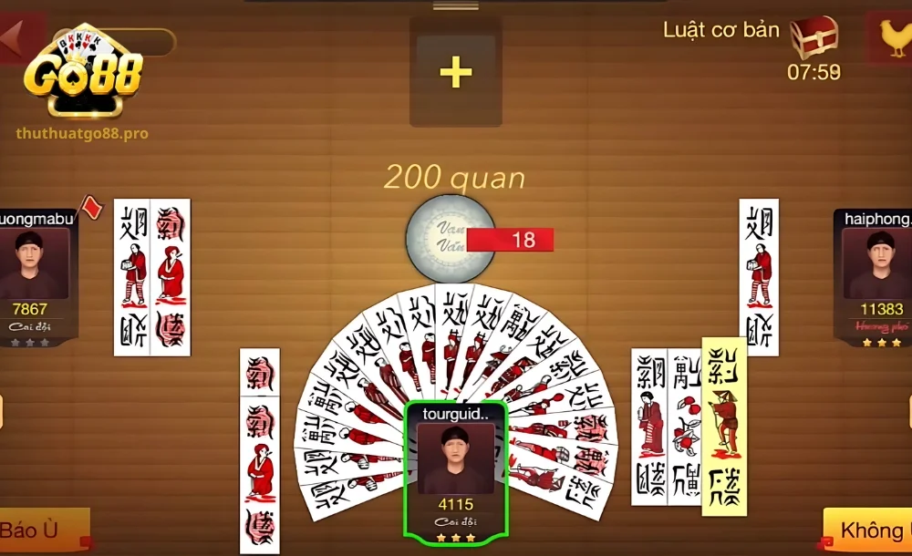 Chíu quân khi xuất hiện ba quân bài tương tự nhau