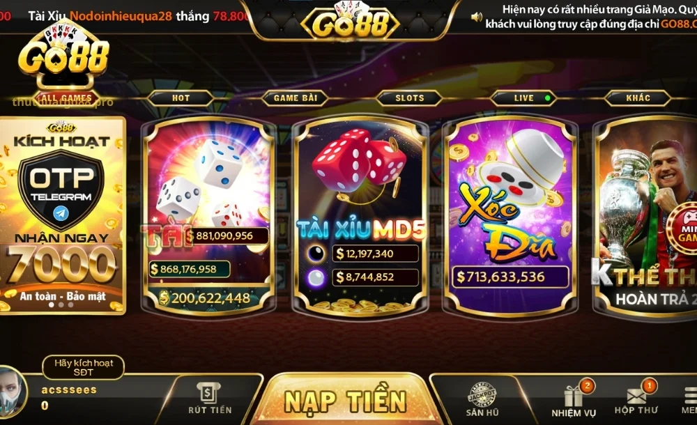 Danh mục các sảnh cá cược làm nên độ hit của cổng game 