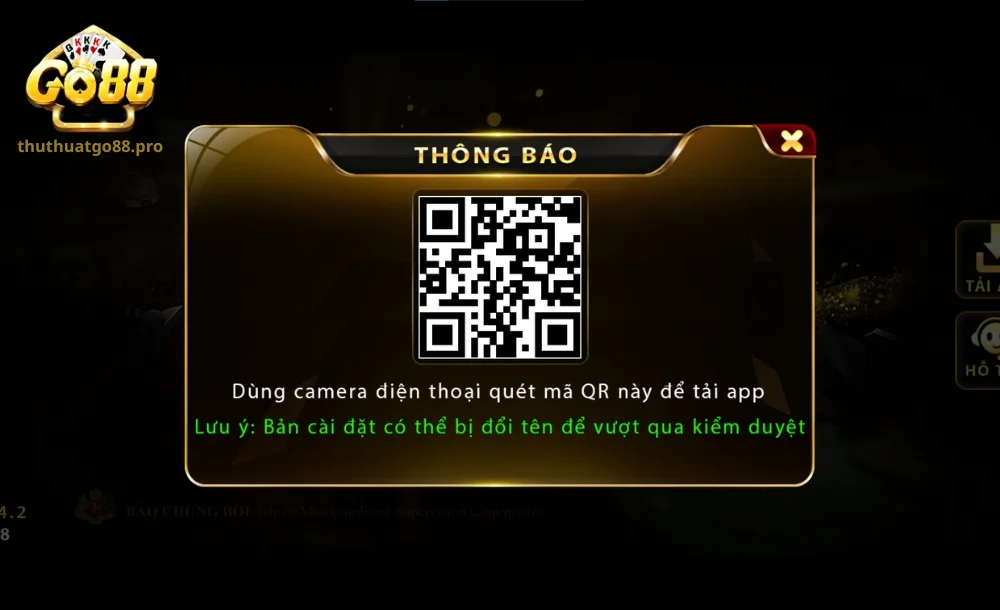 Làm quen các bước tải Go88 trực tiếp trên website 