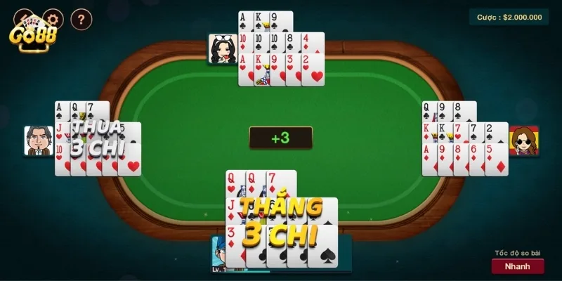 Trò chơi bài mậu binh thiên về tư duy